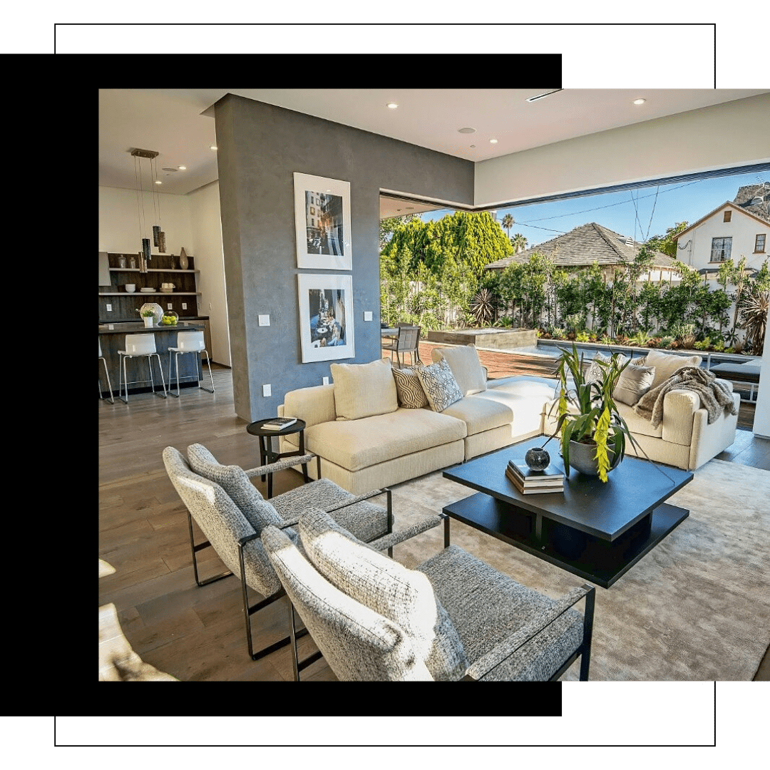 newly remodeled living space